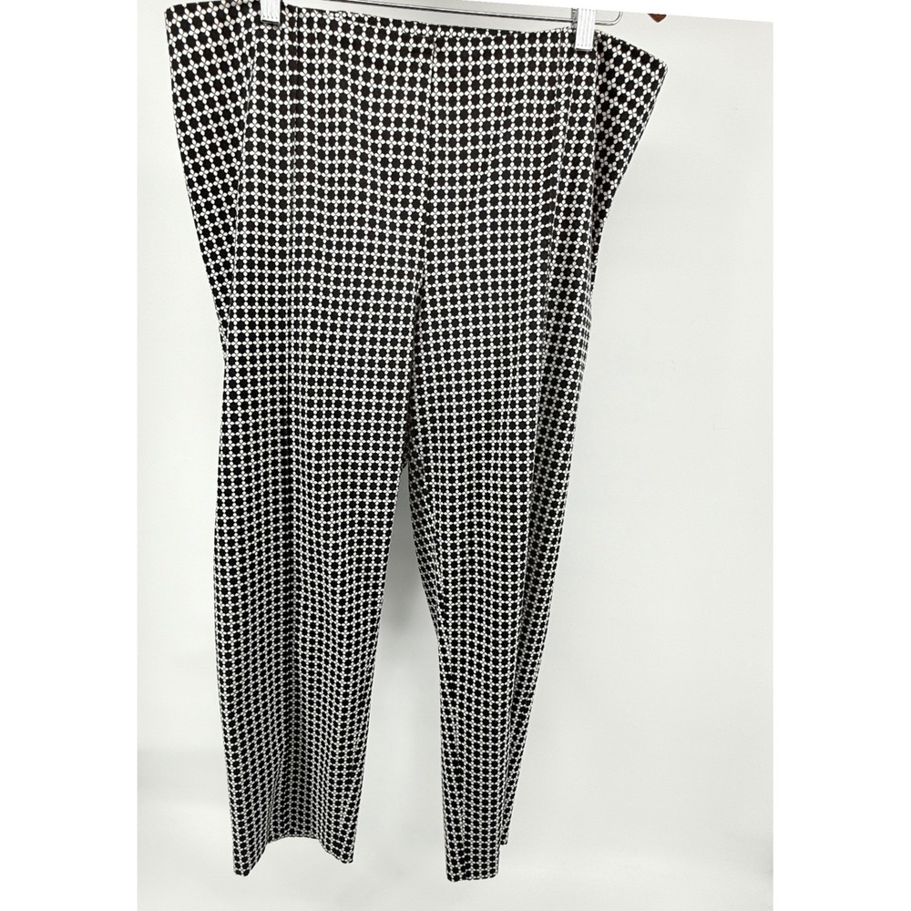 Peter‎ Nygard Women's Geometric Print Pull On Stretch Career Pants